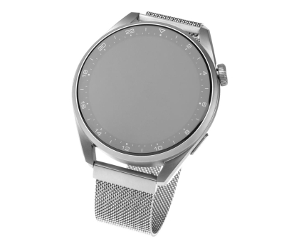 Pasek i akcesoria do zegarków FIXED Mesh Strap do Smartwatch (22mm) wide silver FIXMEST-22mm-SL